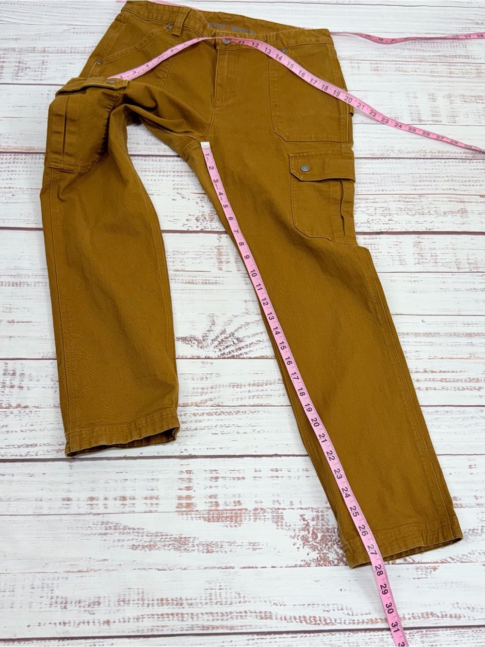 Duluth Women’s Size 10 Dark Camel Slim Fit Cargo Pants - Picture 10 of 14